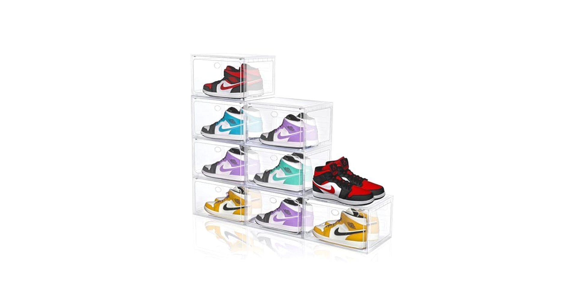 yuページ Amazon.com: Yukui LLc Large Shoe Boxes Clear Plastic